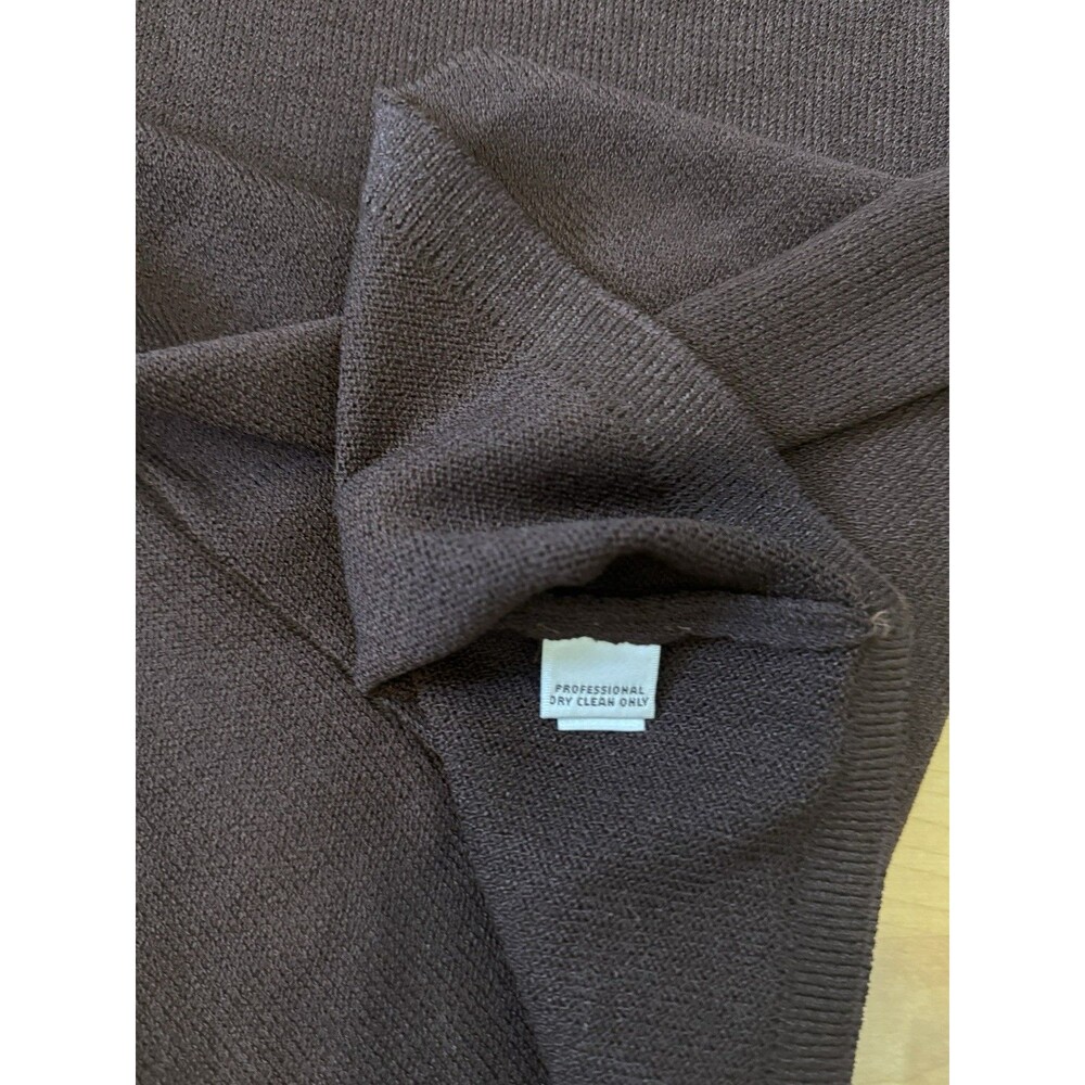 VTG . St. John Collection Women’s Classic Knit Top Size Small Brown Sleeveless - Picture 9 of 10